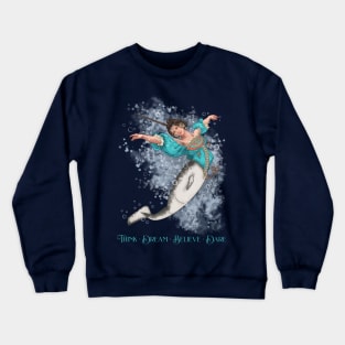 MerMay2021: Art Nouveau Narwhal Mermaid Crewneck Sweatshirt